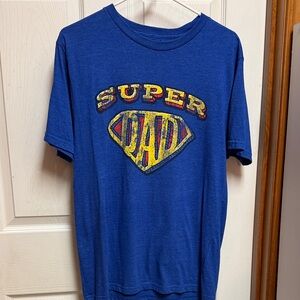 Celebrate It Blue Super Dad Tee